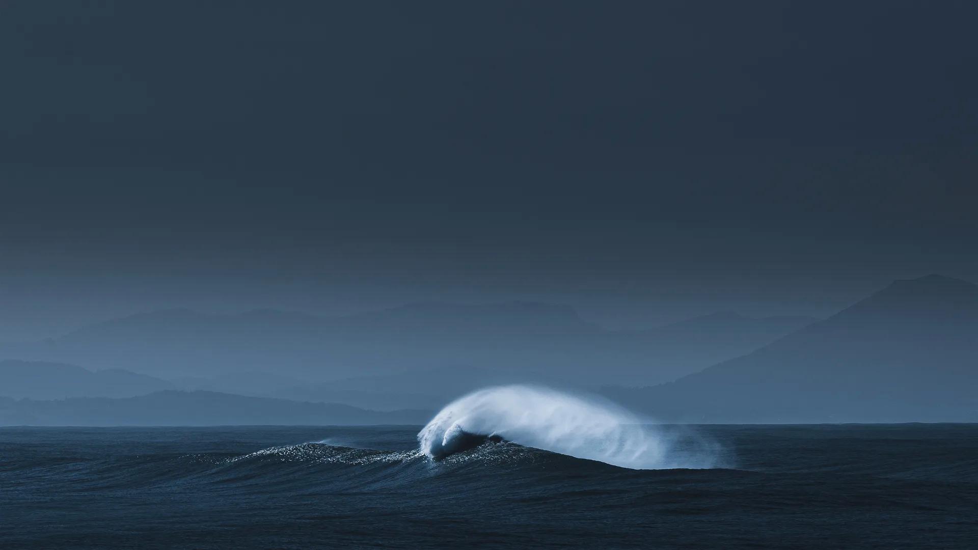 自然 风景 大海 海浪 夜晚  电脑壁纸 4K壁纸