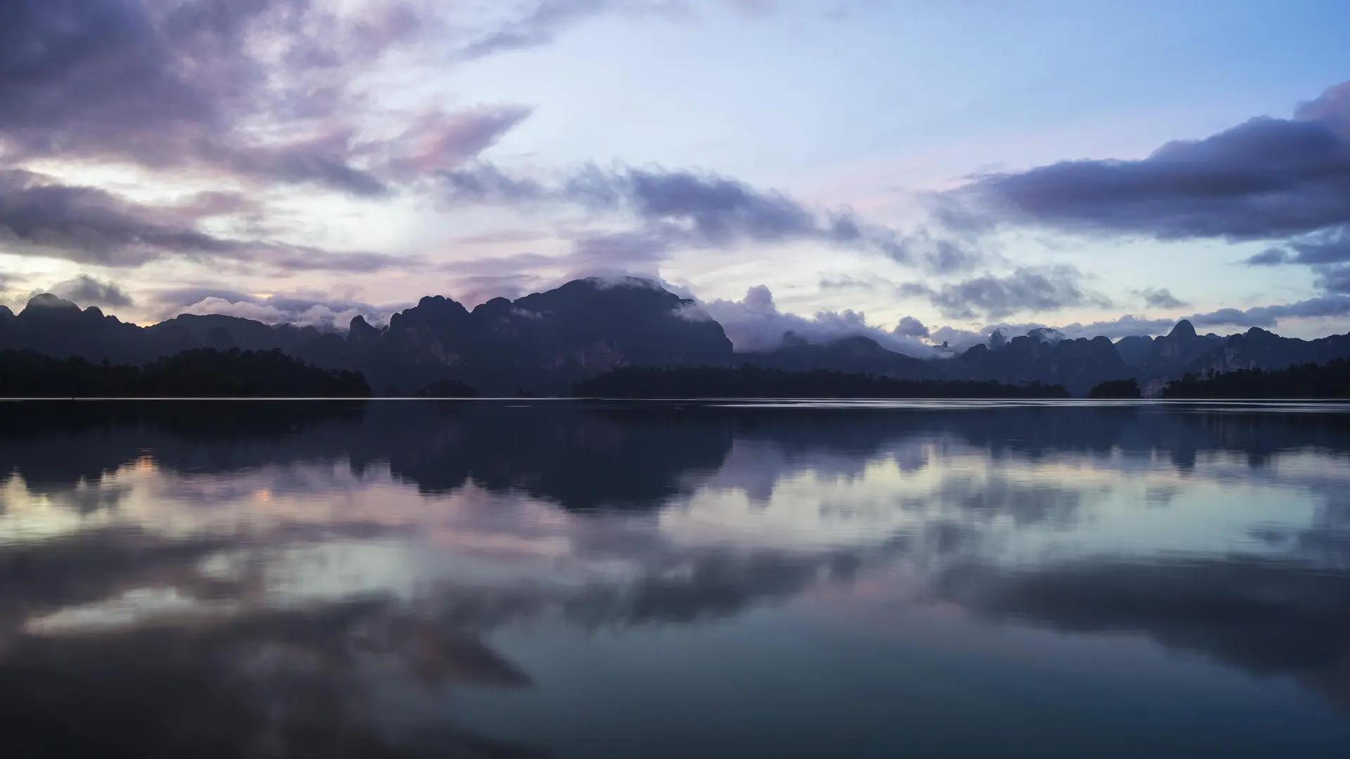 风景 自然 湖泊 日落 云 亚洲 反射 水 天空  电脑壁纸 4K壁纸