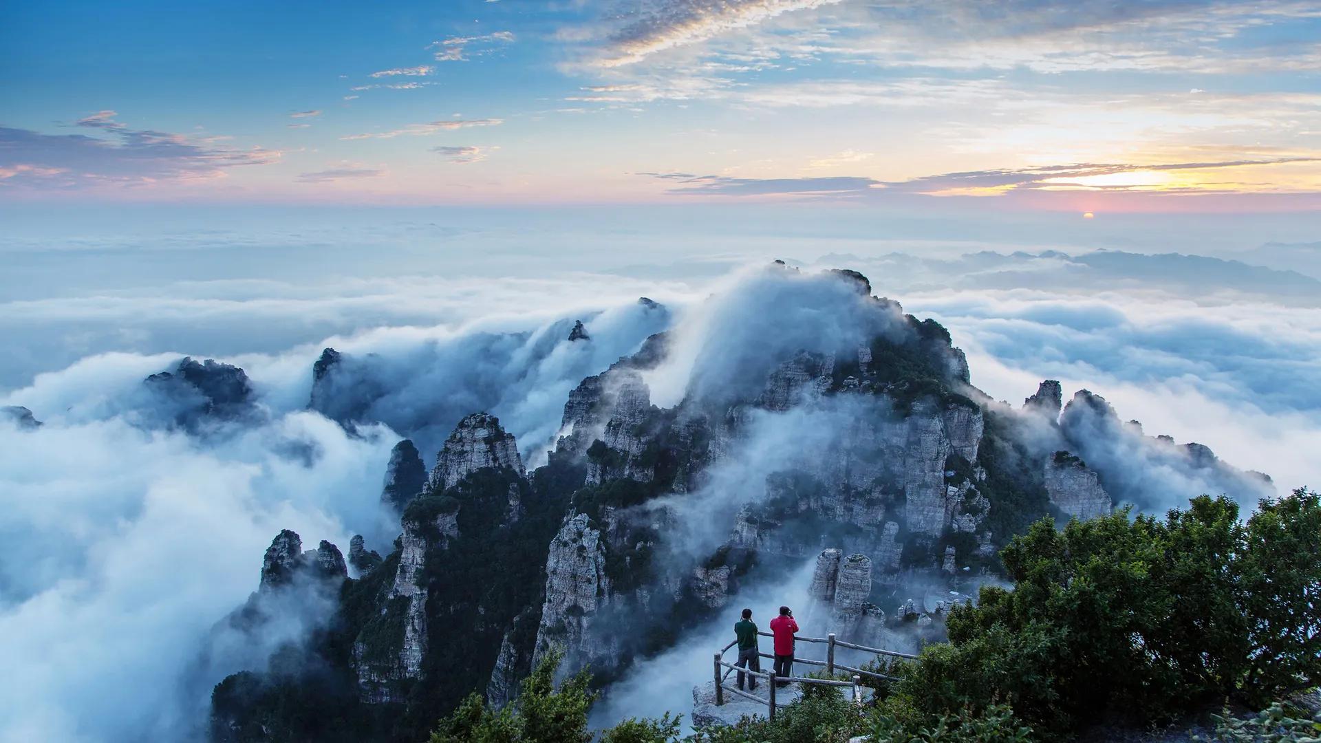 风景山脉 自然 云 天空 电脑壁纸 4K壁纸