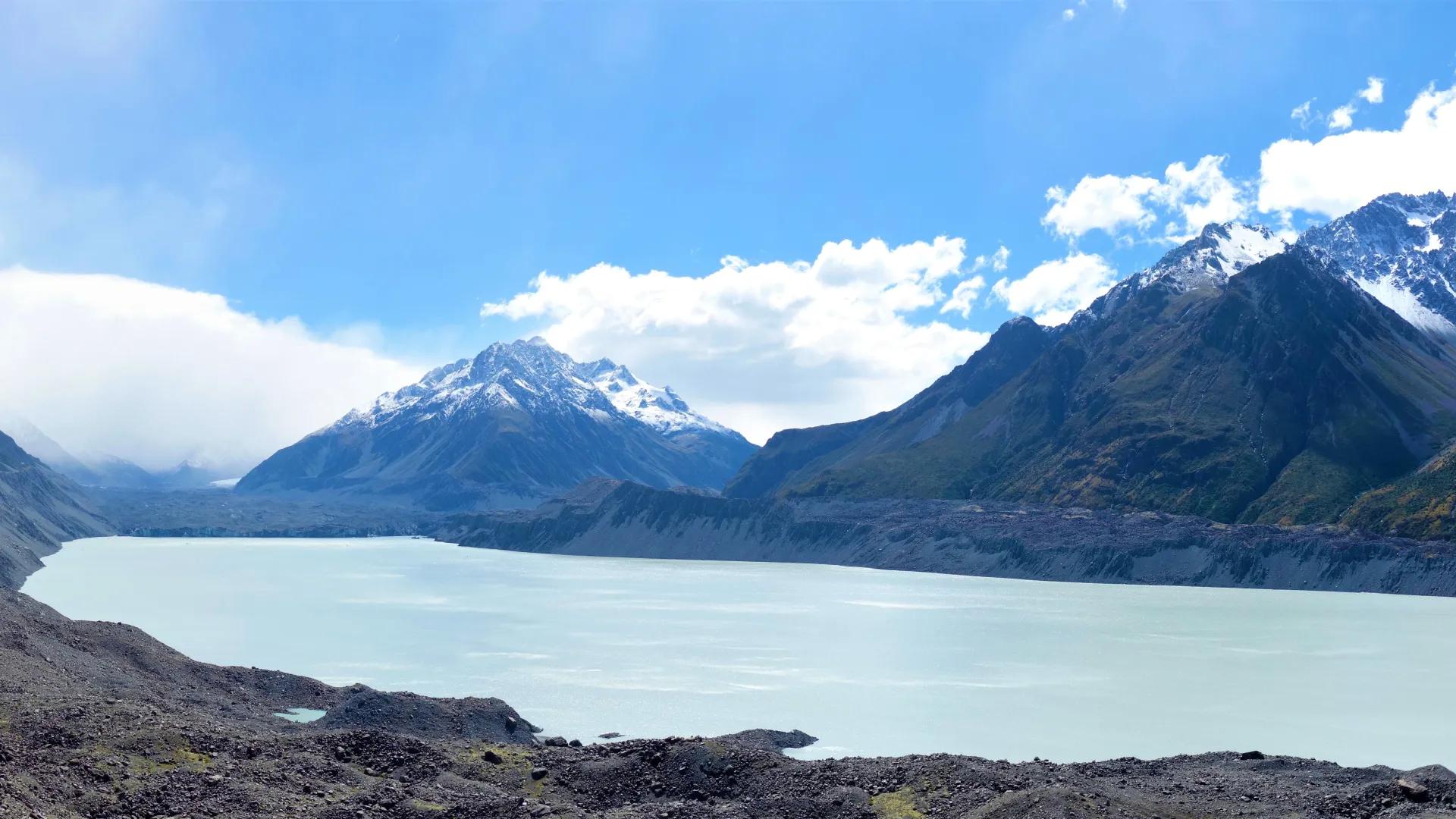 风景 山脉 天空 云 湖水 自然 景观 旅行 电脑壁纸 8K壁纸