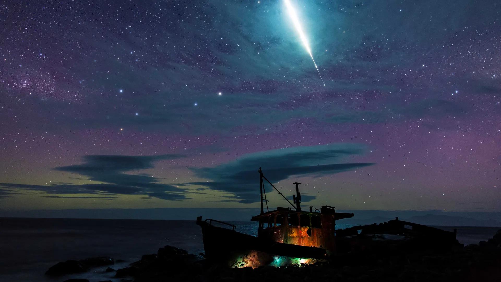 空间 宇宙 星星 天空 船 自然 风景 户外 电脑壁纸 4K壁纸