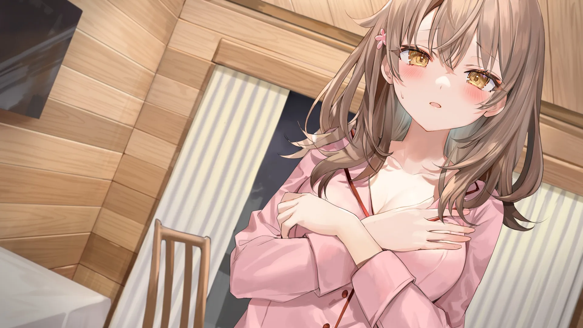 深色头发动漫女孩图片下载