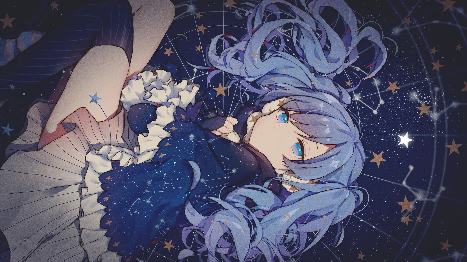 蓝发蓝眼动漫明星星座解析