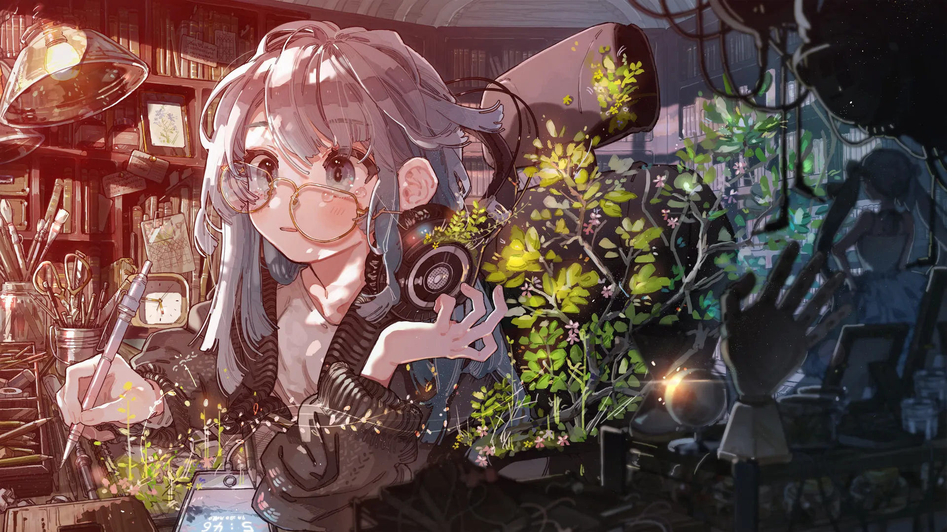 动漫女孩耳机：幽默动漫风，聆听乐趣！