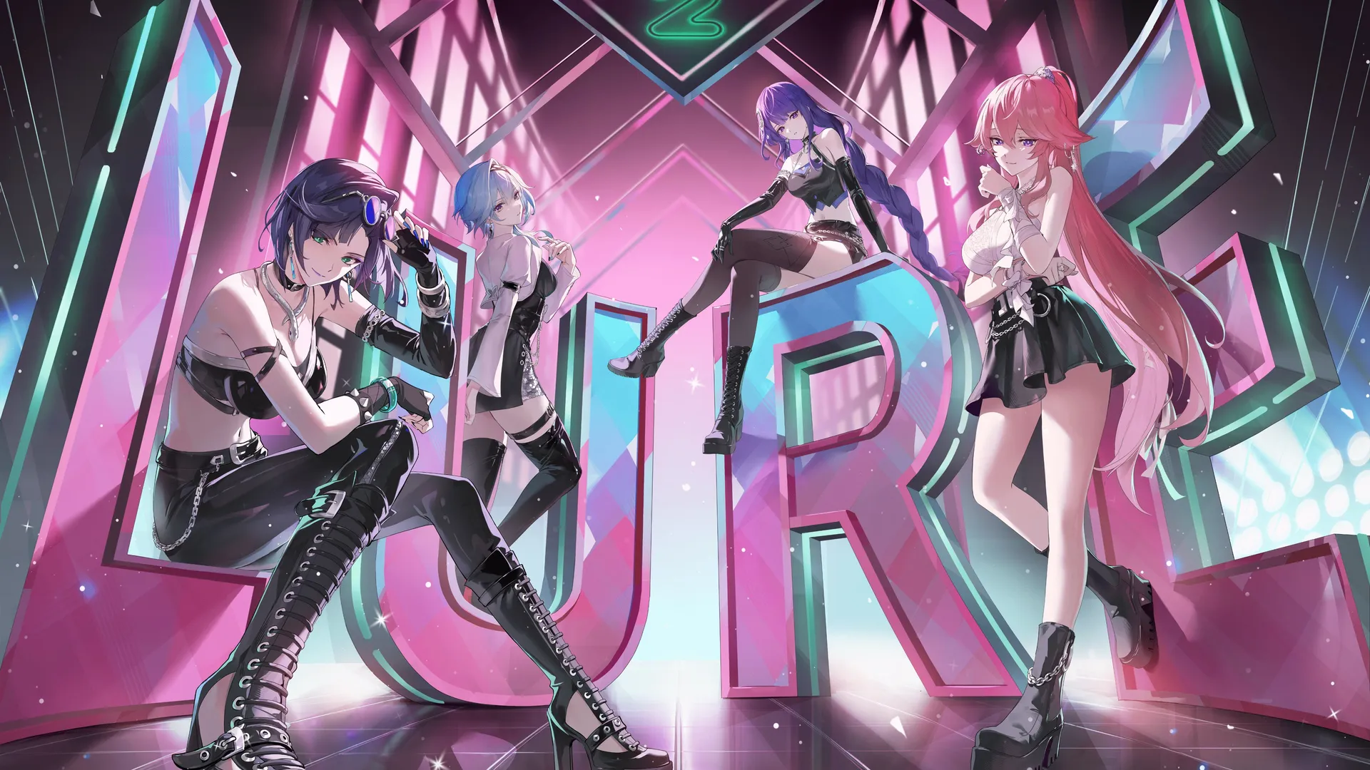 原神尤拉动漫女孩，二次元明星角色。