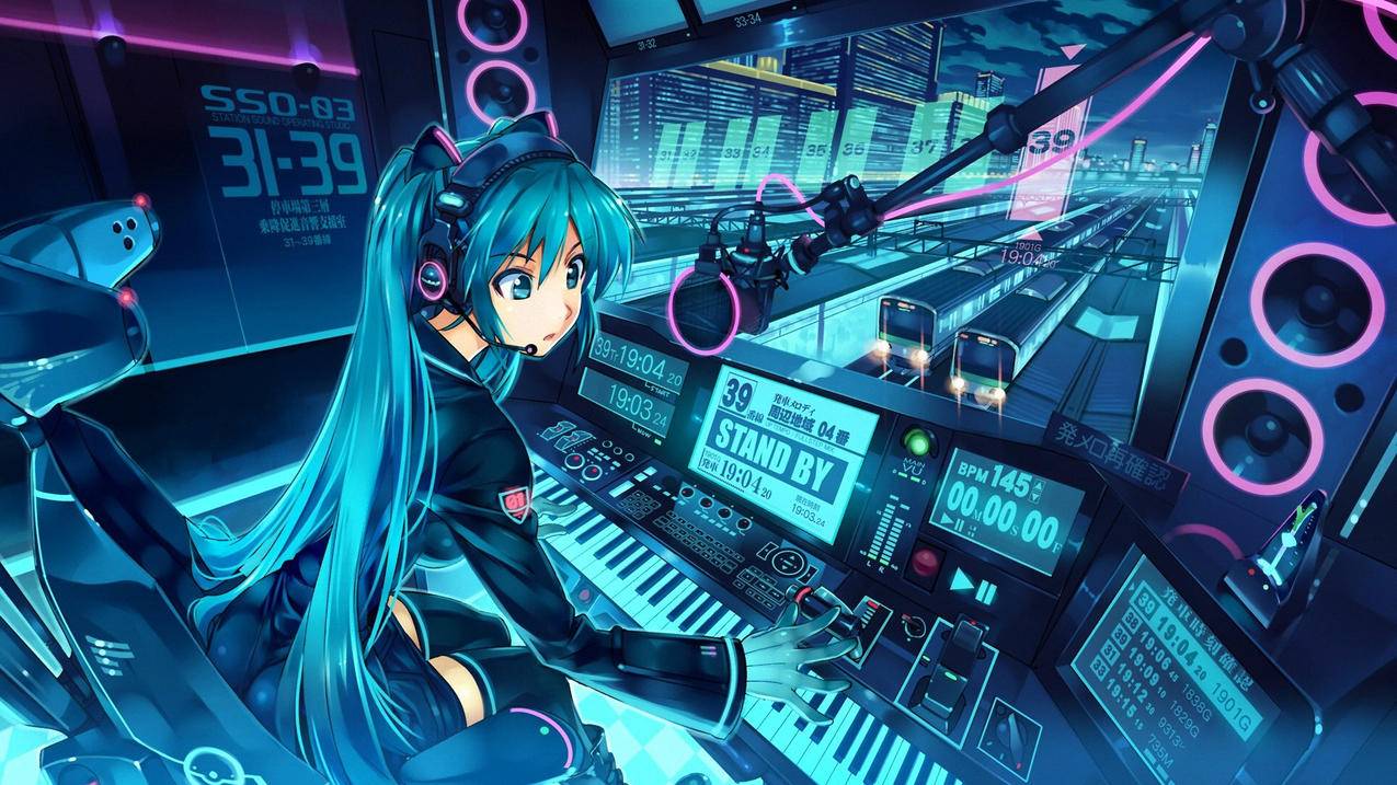 动漫卡通初音妹子萝莉高清壁纸